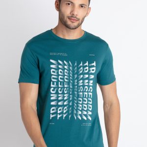 Mens Printed Round Neck T-Shirt
