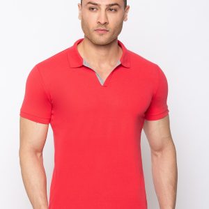 Status Quo Mens Solid Slim Fit Polo T-Shirt