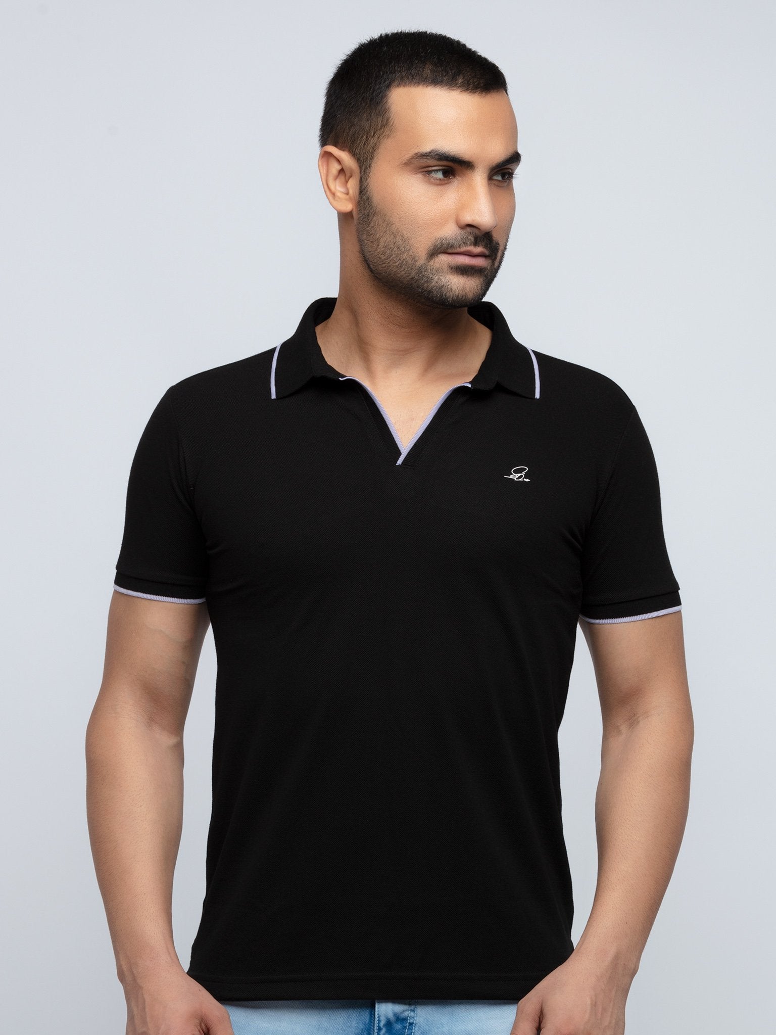 Status Quo Men'S New Basic Solid Regular Fit V-Neck Tshirt