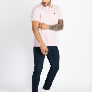 Status Quo Mens Solid Slim Fit Polo T-Shirt