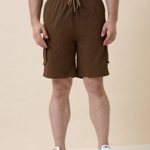 Status Quo Mens Solid Regular Fit Drawstring Short