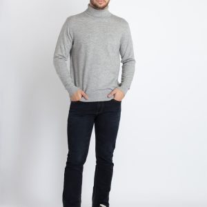 Status Quo Mens Solid High Neck Sweater