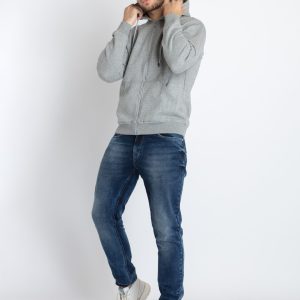 Mens Solid Hooded Sweatshirt