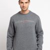 Mens Printed Round Neck Sweatshirt