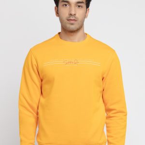 Mens Printed Round Neck Sweatshirt