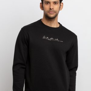 Mens Printed Round Neck Sweatshirt