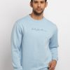 Mens Printed Round Neck Sweatshirt