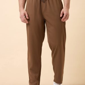 Status Quo Men'S Basic Solid Regular Fit Drawstring Track Pant With 4 Pockets