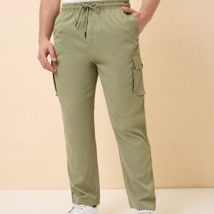 Status Quo Men'S New Basic Solid Regular Fit Drawstring Track Pant