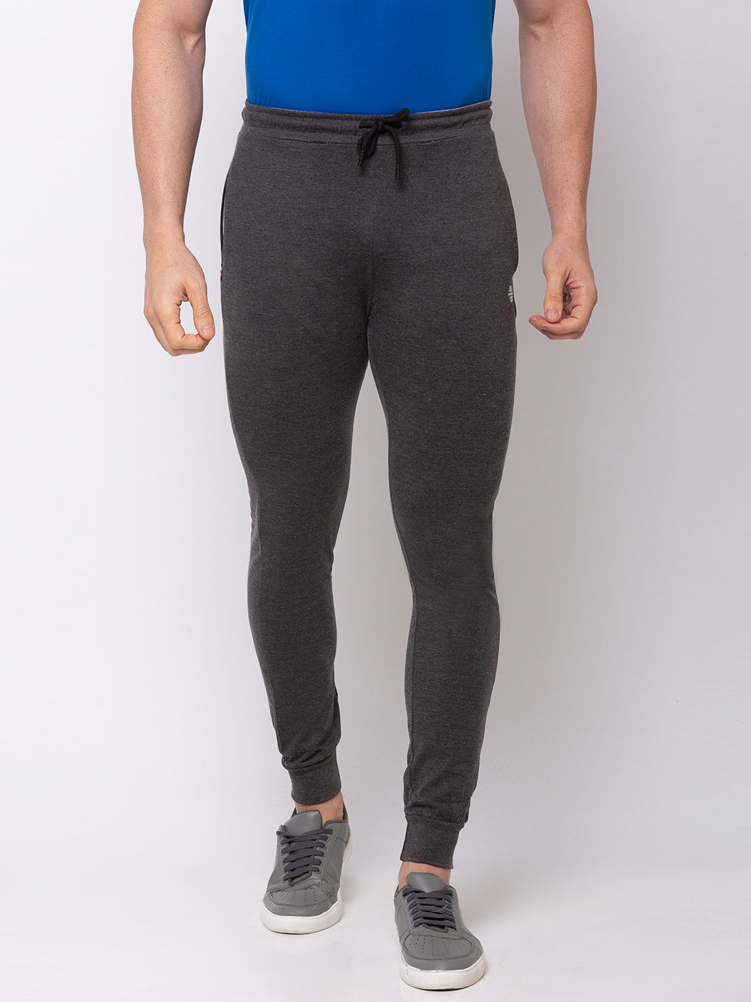 Status Quo Mens Solid Regular Fit Trackpants