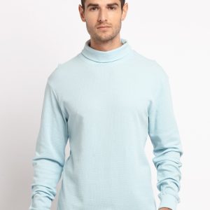 Status Quo Mens Solid Turtle Neck T-Shirt