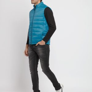 Mens Solid Quilted Jacket