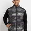 Mens Quilted High Neck Sleeveless Jacket