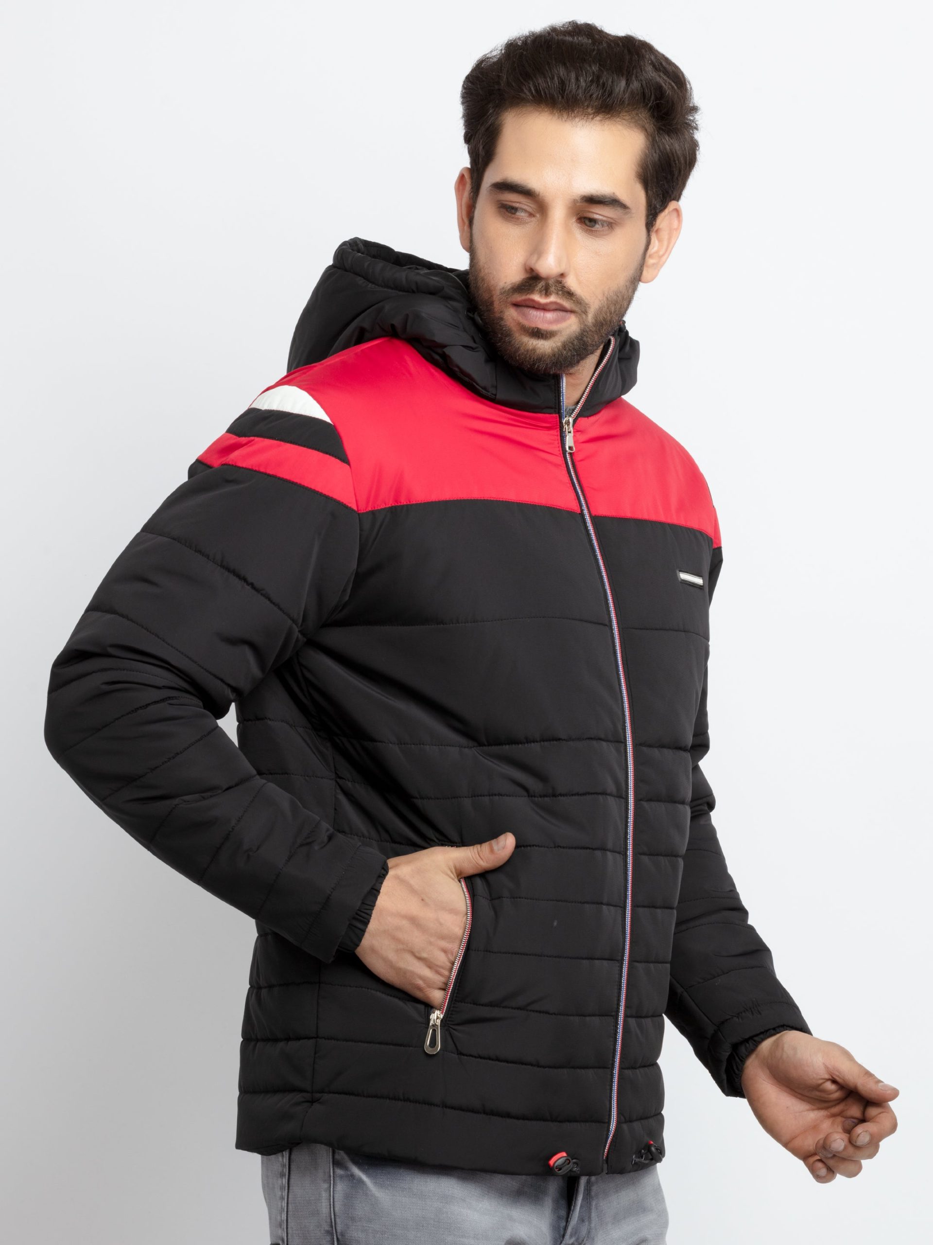 Mens Quilted Hooded Jacket Write A Review | Ask A Question