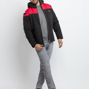 Mens Quilted Hooded Jacket Write A Review | Ask A Question