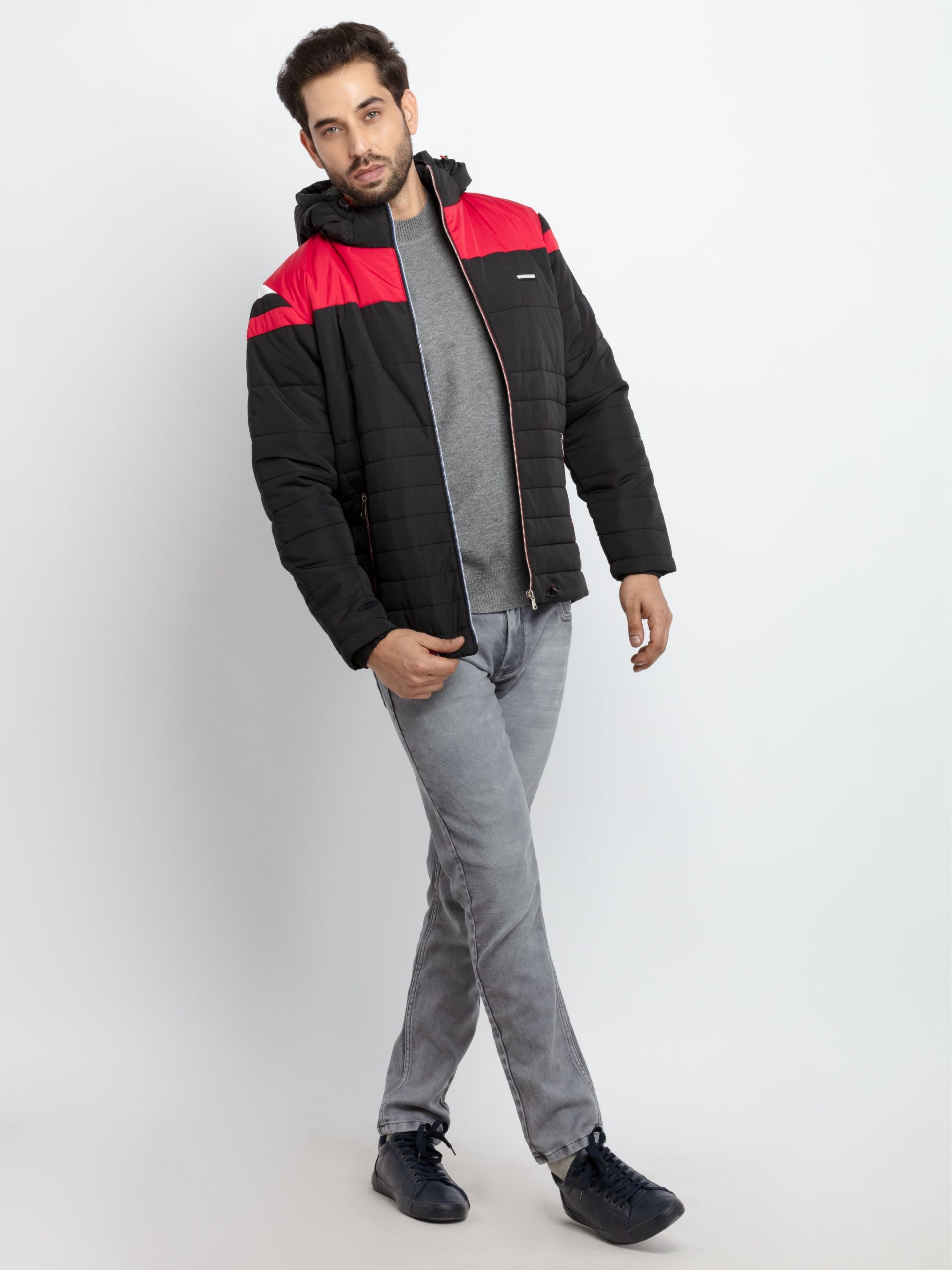 Mens Quilted Hooded Jacket Write A Review | Ask A Question