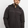 Mens Quilted Hooded Jacket