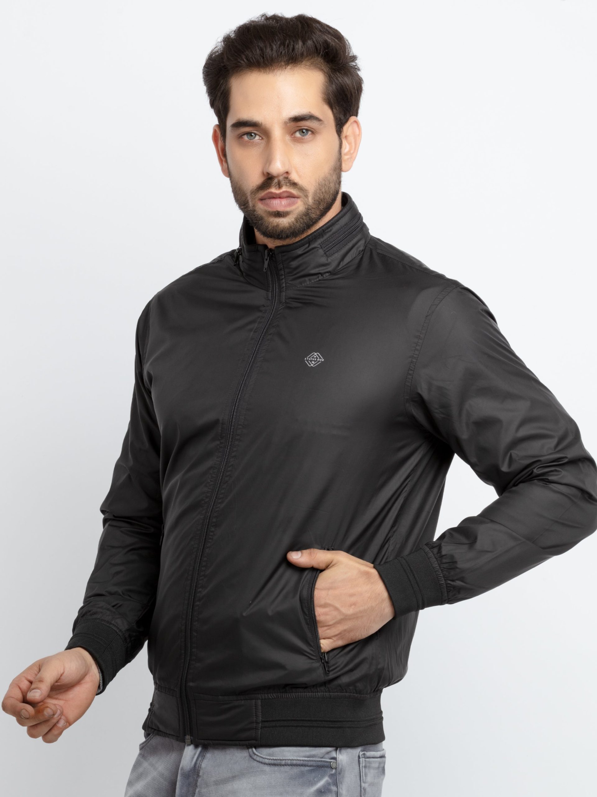 Status Quo Mens Solid Lightweight Jacket