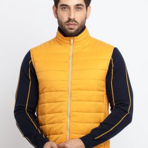 Mens Quilted High Neck Sleeveless Jacket