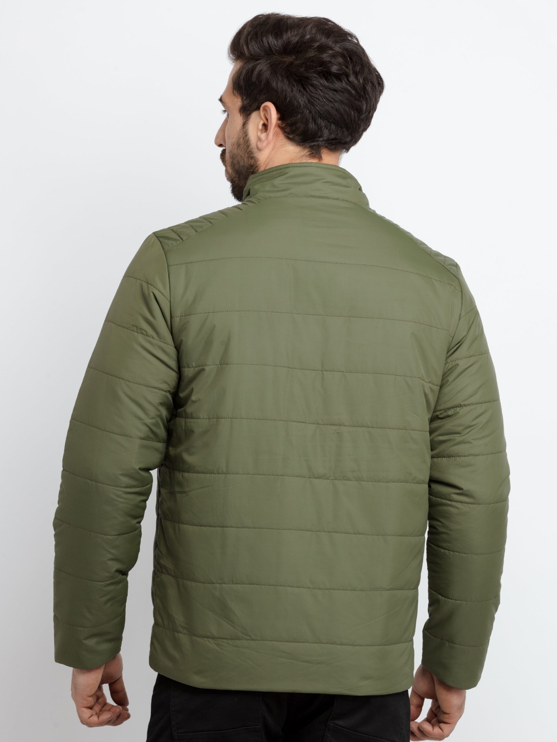 Mens Quilted Reversible High Neck Jacket