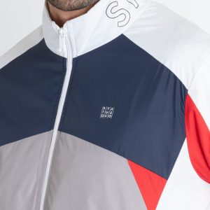Mens Cut & Sew High Neck Lightweight Jacket Write A Review | Ask A Question
