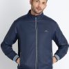Mens Solid High Neck Lightweight Jacket