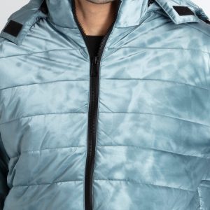 Mens Quilted Hooded Jacket
