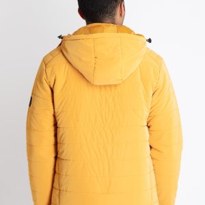 Mens Quilted Jacket With Detachable Hood