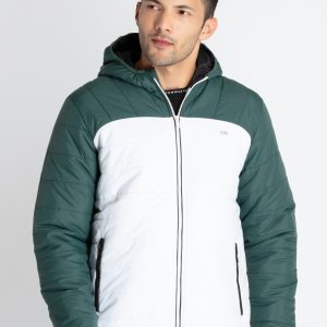 Mens Quilted Puffer Hooded Jacket