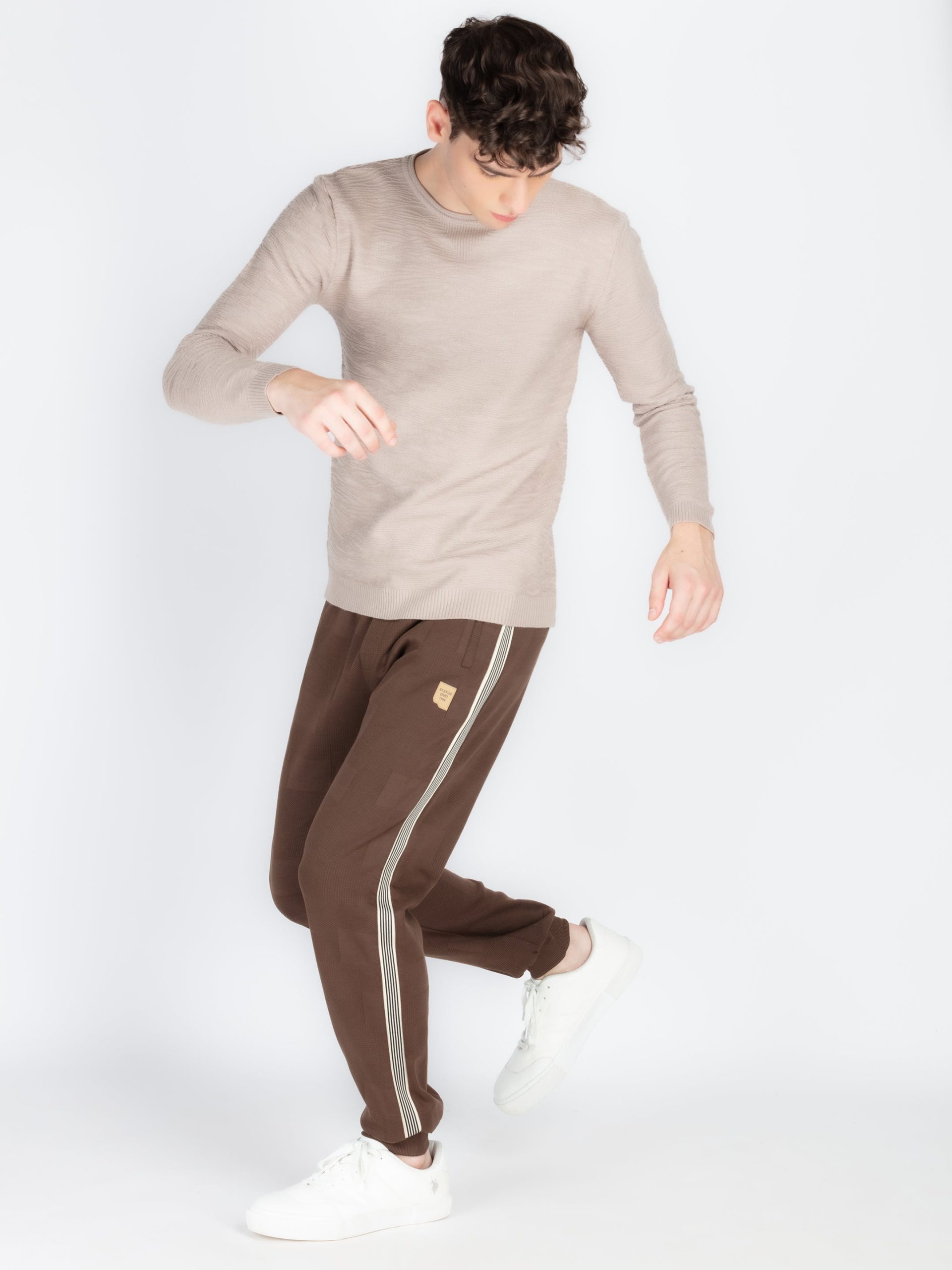 Mens Solid Joggers