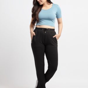 Womens Full Length Solid Joggers