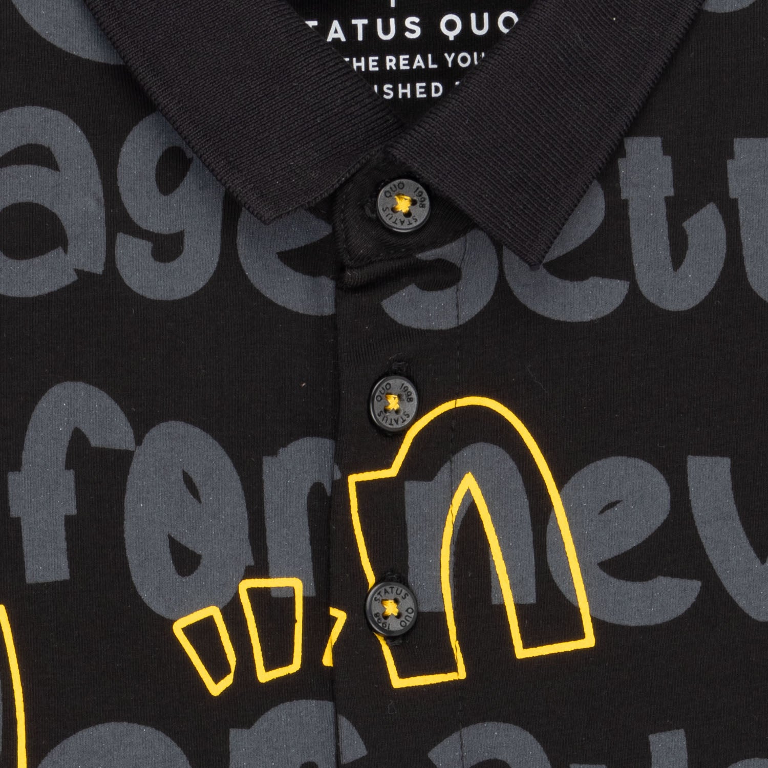 Status Quo Kids All Over Printed Polo T-Shirt