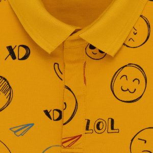 Status Quo Kids All Over Printed Polo T-Shirt