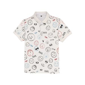 Status Quo Kids All Over Printed Polo T-Shirt