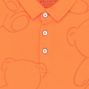 Status Quo Kids All Over Printed Polo T-Shirt