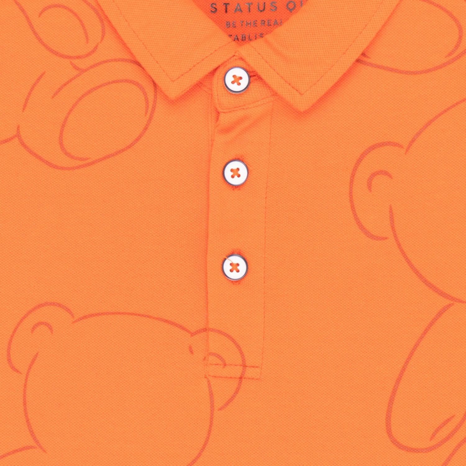 Status Quo Kids All Over Printed Polo T-Shirt