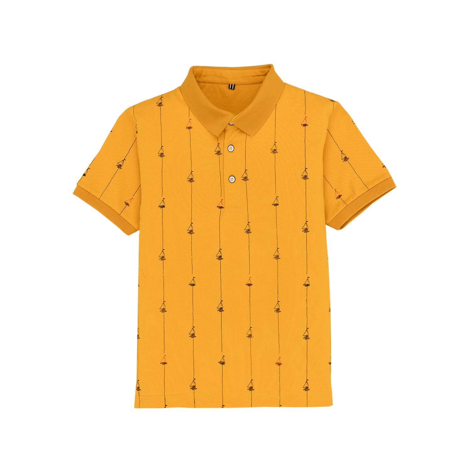 Status Quo Kids All Over Printed Polo T-Shirt