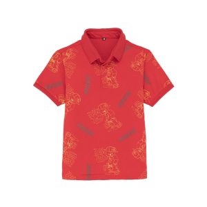 Status Quo Kids All Over Printed Polo T-Shirt