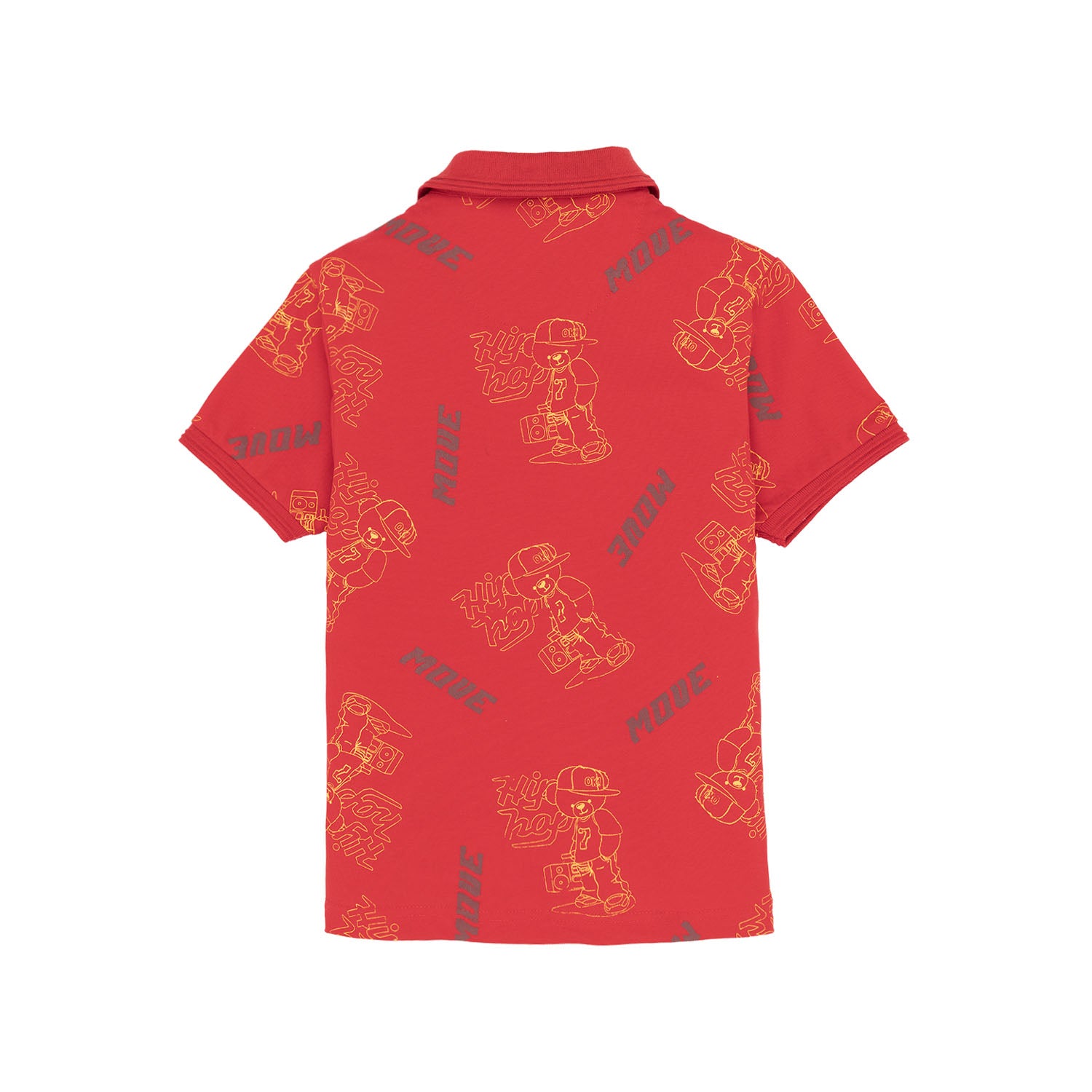 Status Quo Kids All Over Printed Polo T-Shirt