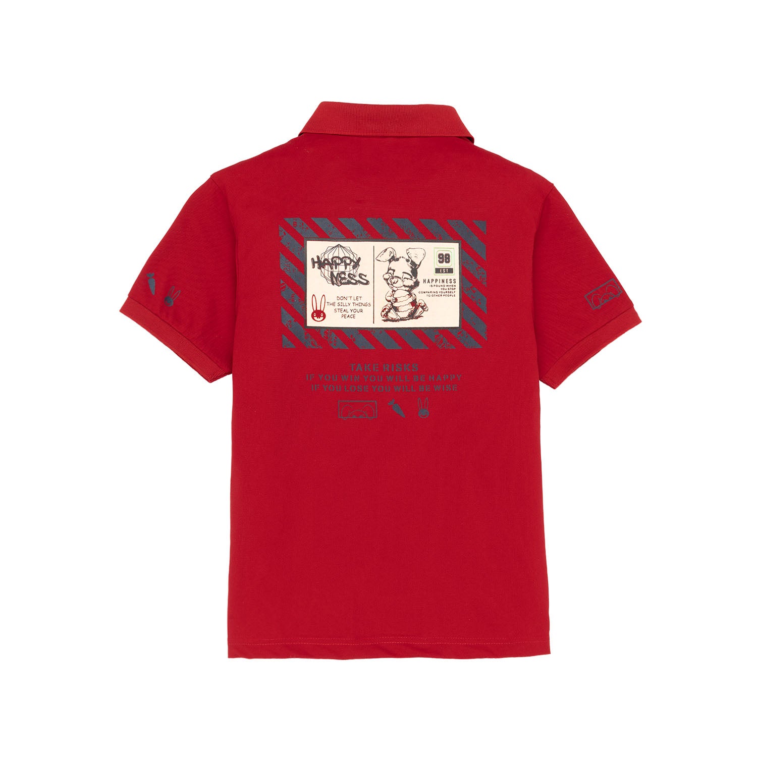 Status Quo Kids Back Printed Polo T-Shirt