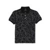 Status Quo Boys Abstract Print Polo Collar Half Sleeves Regular Fit Tshirt