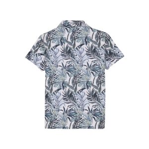 Status Quo Boys Abstract Print Polo Collar Half Sleeves Regular Fit Tshirt