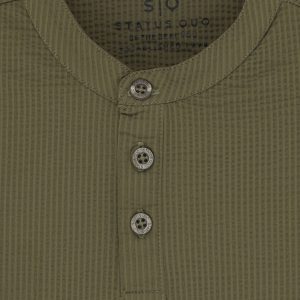 Status Quo Boys All-Over Solid Solid Henley Neck Tshirt