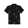 Status Quo Boys Graphic Print Polo Collar Half Sleeves Regular Fit Tshirt
