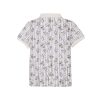 Status Quo Boys Abstract Print Polo Collar Half Sleeves Regular Fit Tshirt