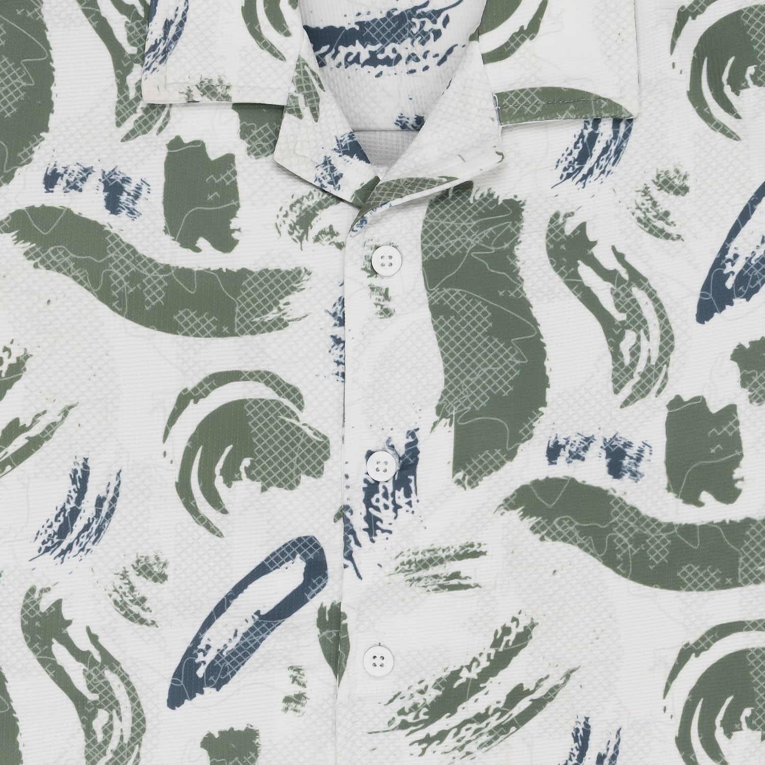 Status Quo Boy'S Abstract Printed Regular Fit Co-Ord Set With Shirt & Shorts