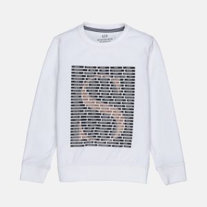 Boys Solid Round Neck Sweatshirt