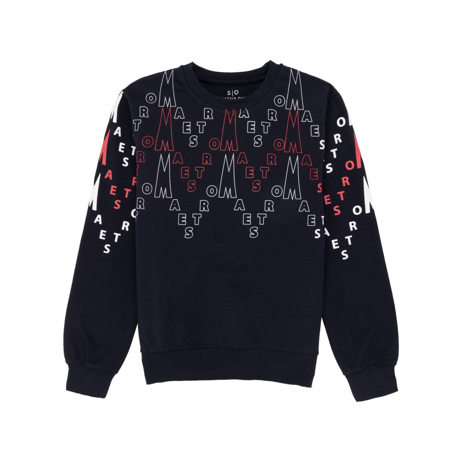 Status Quo Boy'S Printed Regular Fit Lightweight Sweatshirt