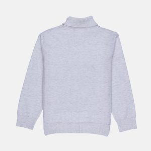 Status Quo Boys Checkered Round Neck Sweater