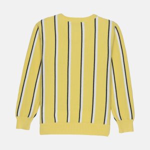 Status Quo Boys Striped Round Neck Sweater
